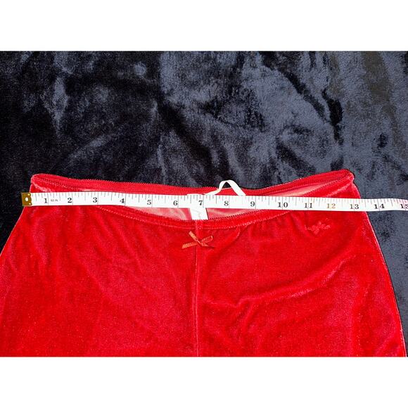 NWT OUT FROM UNDER RED VELVET FLARE PANTS LEGGINGS YOGA SLEEP S URBAN OUTFITTERS - Picture 9 of 11